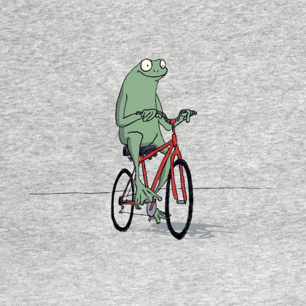 Frog on a Bike by NathanLeber